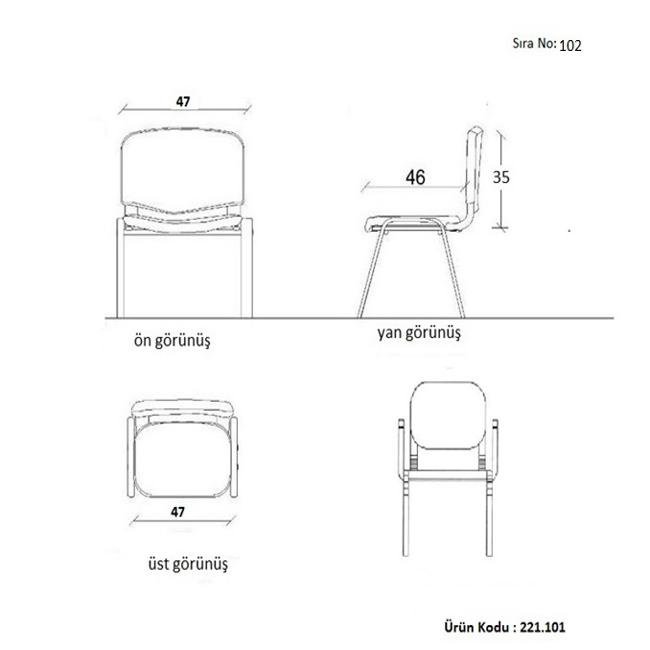 Kollu Form Sandalye 221.079